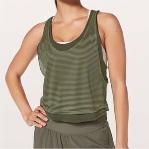 Lululemon Olive Green double layered tank